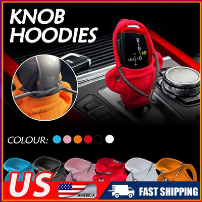 Shift Hoodie Cover Car Interior Funny Shifter Knob Cover Gear Handle Decor