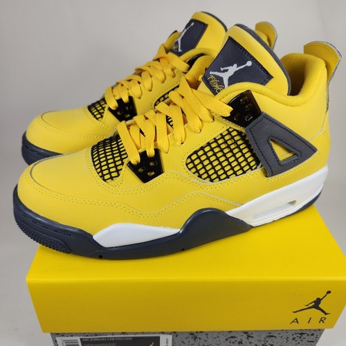 Air Jordan 4 グレー/イエロー 物欲スニーカー | ナイキ エアジョーダン4 レトロ SE 95 ネオン