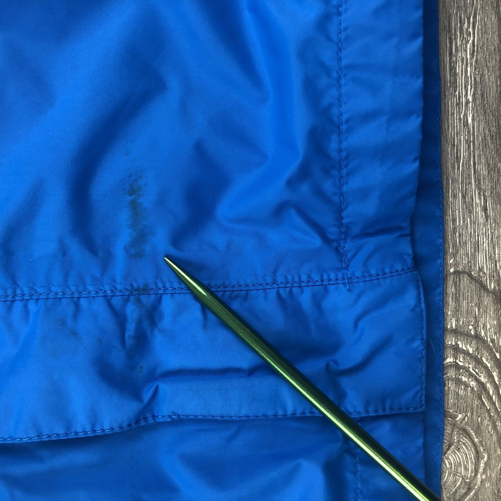 Boys THE NORTH FACE HYVENT Rain Jacket coat Size Medium (10/12) blue hooded J138