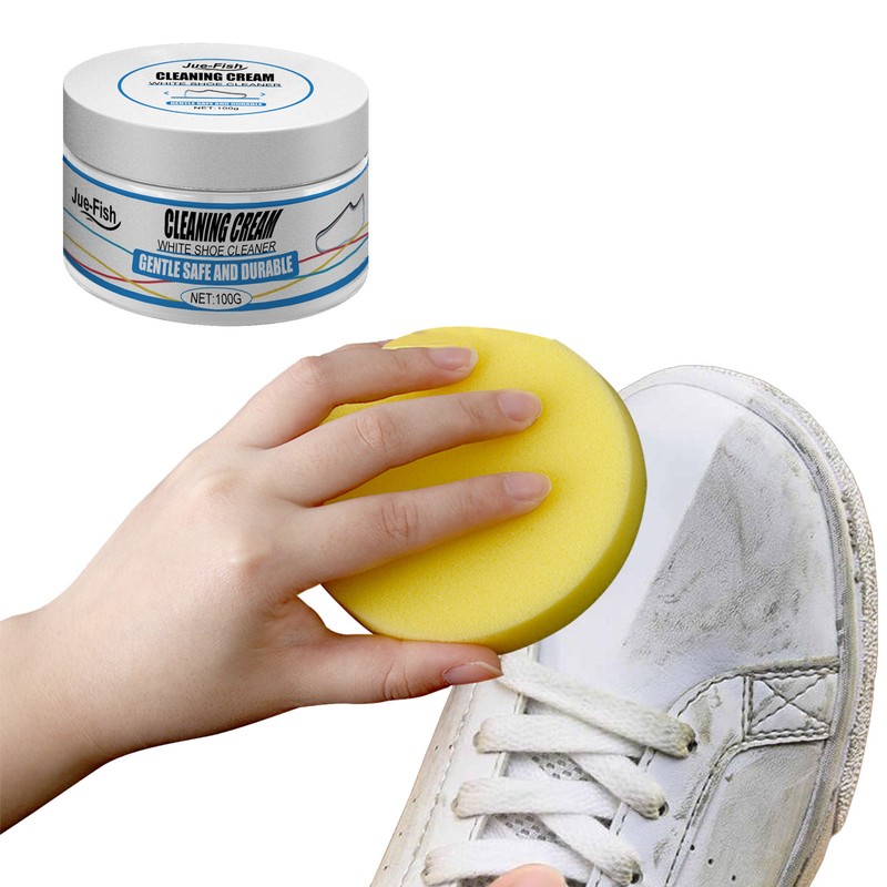 Shoe Cleaner Kit Sneaker Tennis Leather White Shoes Cleaning Foam All Footwear