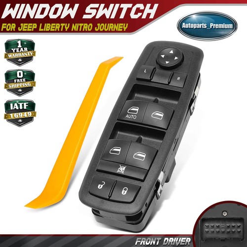 Master Power Window Switch for Jeep Liberty 08-12 Nitro Journey Single Auto Down