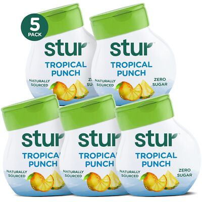 Stur - Orange Mango, Natural Water Enhancer, (5 Bottles, Makes 100 Flavored