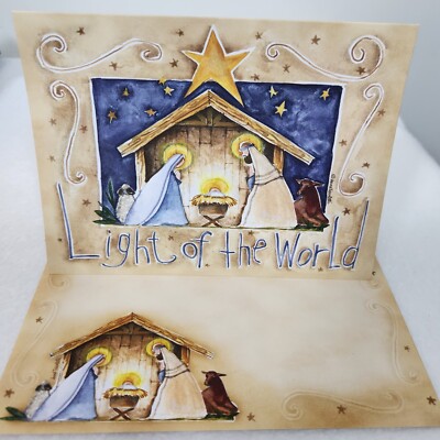 One Nativity Christmas Legacy of Faith Greeting Card+Env Scripture Psalms 34:22
