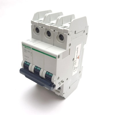 Schneider Electric 60193 C60 Miniature Circuit Breaker, 3-Pole, 240VAC 10A