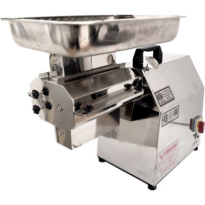American Eagle AE-GMC22N-1 Countertop Electric Meat Cutter Kit, 1" Strips