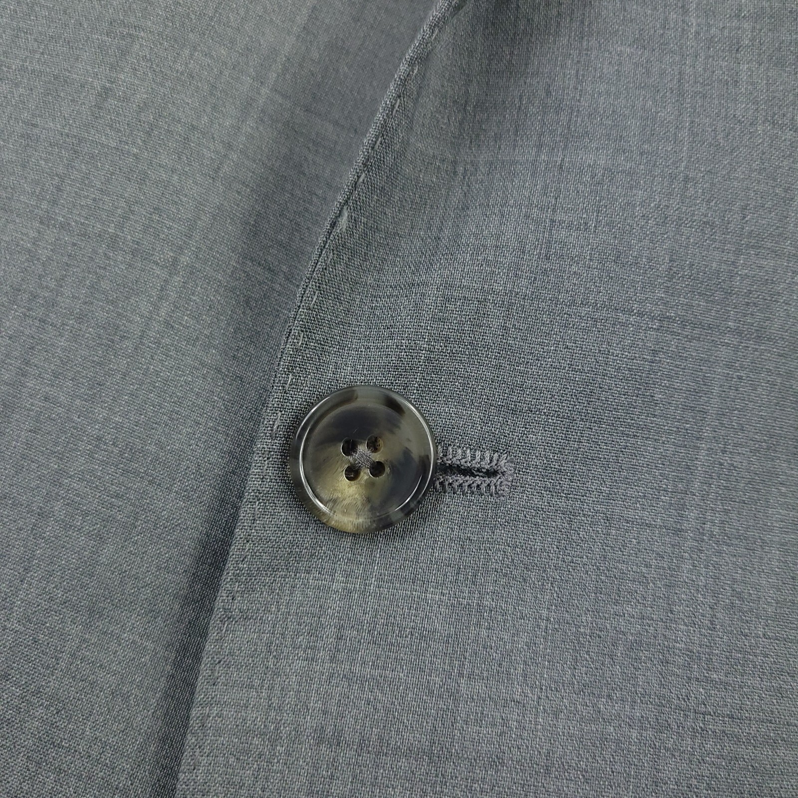 HART SCHAFFNER MARX $895 HART SCHAFFNER MARX BROOKLYN FIT SOLID GRAY WOOL SUIT MENS SIZE 42L X 36