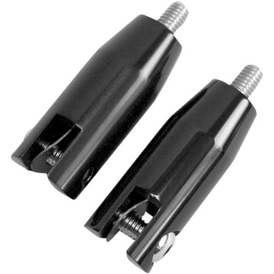 Accutronix Rear Footpeg Mount - Black - FLHT '93+ FPMT501-B