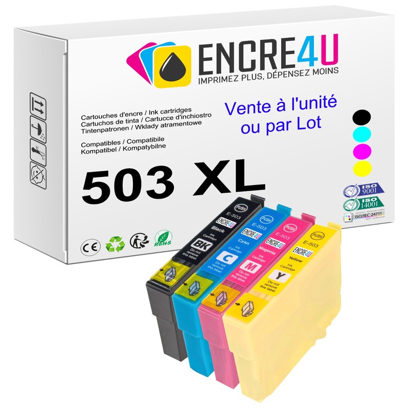 Premium - Cartouches D'Encre Compatibles Avec Epson - SÃ©Rie 503 Xl ( Piment )