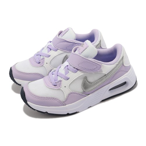 

Nike Air Max SC PSV Белый Фиолетовый Серебряный ремешок Детский дошкольный Повседневный CZ5356-113, Air Max Sc Psv
