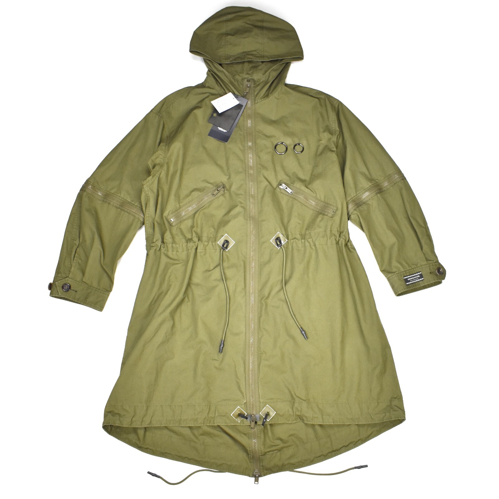 NWT $1440 UNDERCOVER Jun Takahashi Olive Full Zip Parka Coat