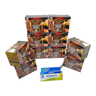 10xGourmet Latte Coffee REISHI MUSHROOM 4IN1 Eternal, (Pack of 10) Arnica FREE