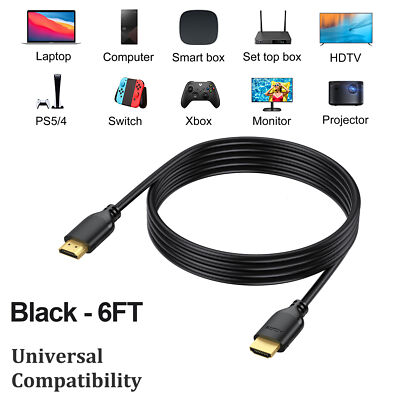Premium HDMI Cable V2.1 V2.0 8K 4K HDTV Ultra HD 3D High Speed Ethernet ARC Cord