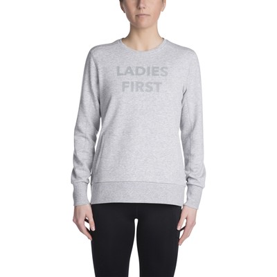 

Keds Women Ladies First Sweatshirt Heather Grey  Apparel