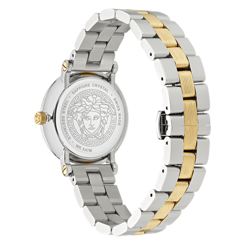 Pre-owned Versace Multicolour Womens Analogue Watch Greca Flourish Ve7f00423