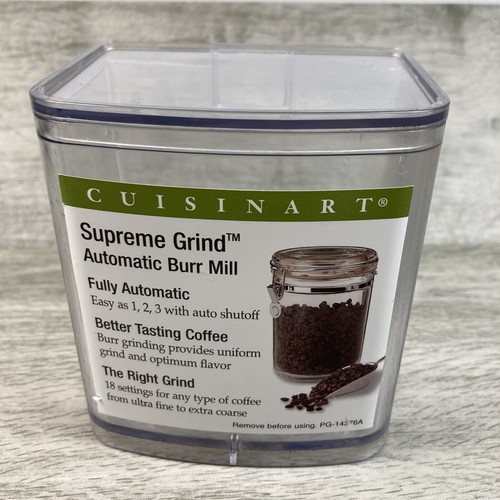 Cuisinart Coffee Grinder Burr Mill DBM8 Grounds Chamber w/ Lid