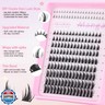 Manga Lash Clusters Kit Wispy Eyelash Clusters DIY Lash Extension Kit with 5-6mm Bottom Lashes 8-16mm Thin Band Individual lashes 175Pcs Anime Eyelash Extension Kit with Lash Glue, Tweezers by WTVANE