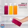 Norcalway 6pcs 12oz Plastic Juice Bottles with Caps, Reusable Juicing Bottles, Clear Drink Containers with Lids for Juicing, Smoothie and Other Beverages