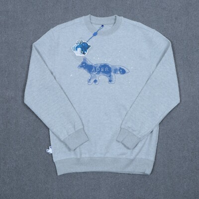 ADER ERROR x MAISON KITSUNE unisex the bluest fox sweatshirts