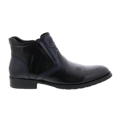 

Мужские черные кожаные ботинки челси на молнии Robert Graham Zeitz RG5454B, Черный, Robert Graham Zeitz