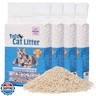 FEELING BEST Tofu Cat Litter 22.4LB(5.6LB*4 Bags) Fast Clumping, Dust-Free,100% Natural Raw Materials, Clumping,Flushable,Ultra Absorbent and Fast Drying,Solubility in Water,Really,Less Scattering