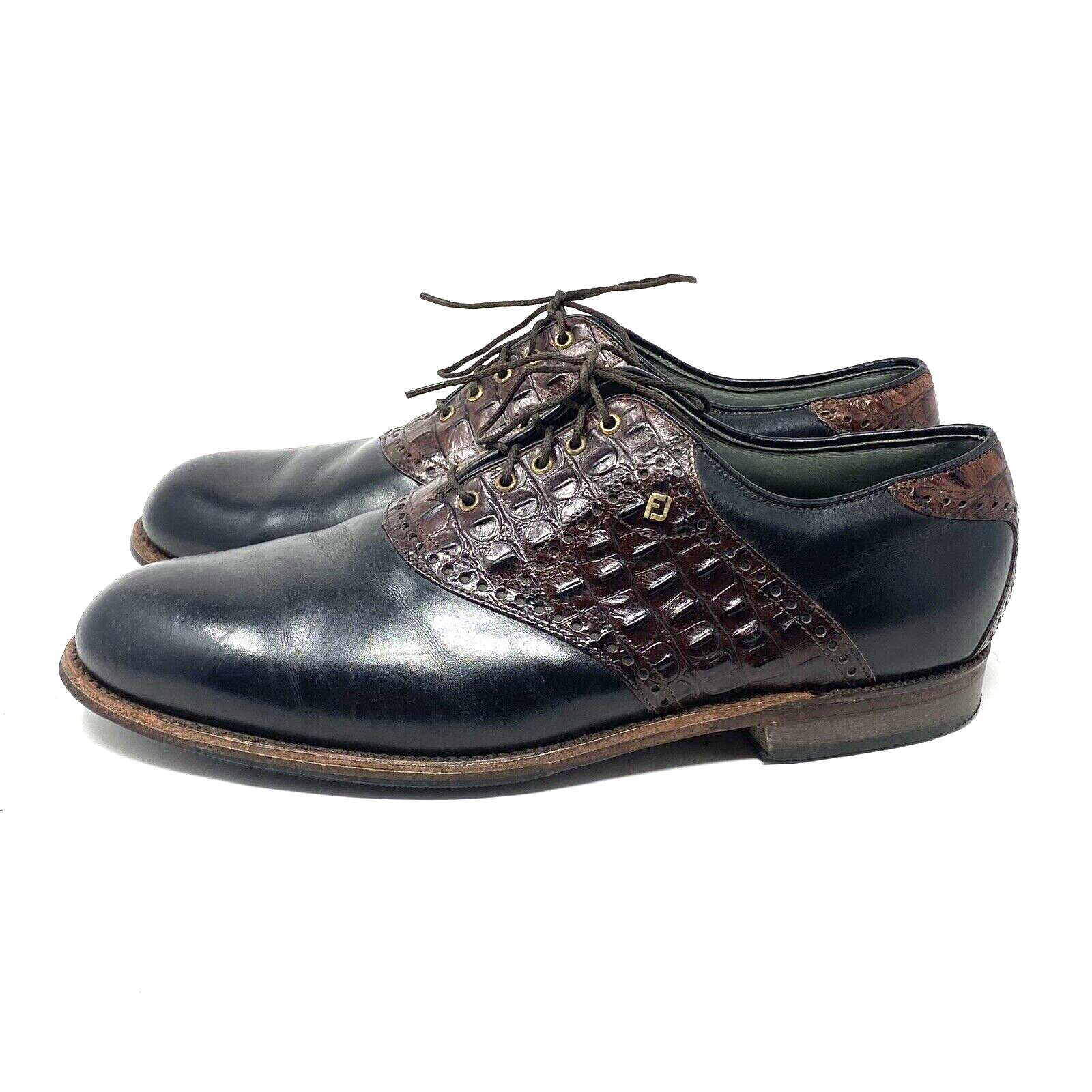 Shoes 50088 Blk/brn Croc 12 D Damage