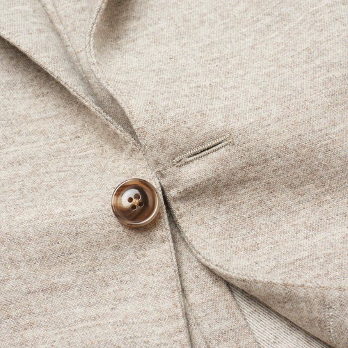 Pre-owned Sartoria Partenopea Beige Wool-cashmere Unlined Jacket Current Model