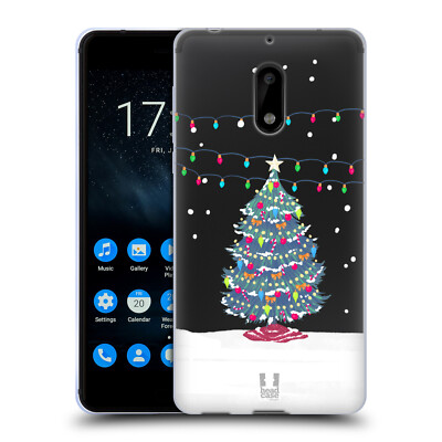 HEAD CASE DESIGNS MERRY CHRISTMAS TREES SOFT GEL CASE FOR NOKIA PHONES 1