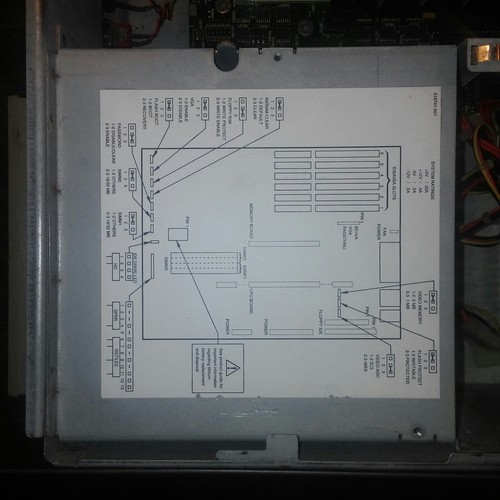 INTEL XBASE6E 1 6F-B Vintage Computer Server A82495DX-50