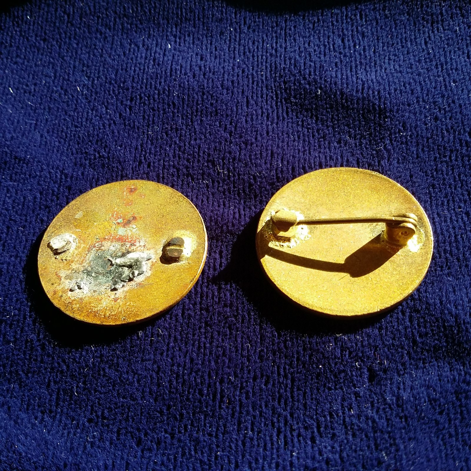 2 Vintage Red Cross Pin Dobrovolna Czechoslavakia Sestra CSCK Nurse READ