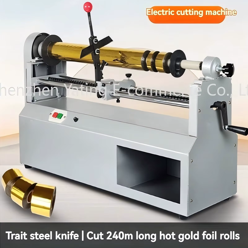 New 220V Electric Hot Stamping Paper Cutting Machine, Mechanized Aluminum Hot St