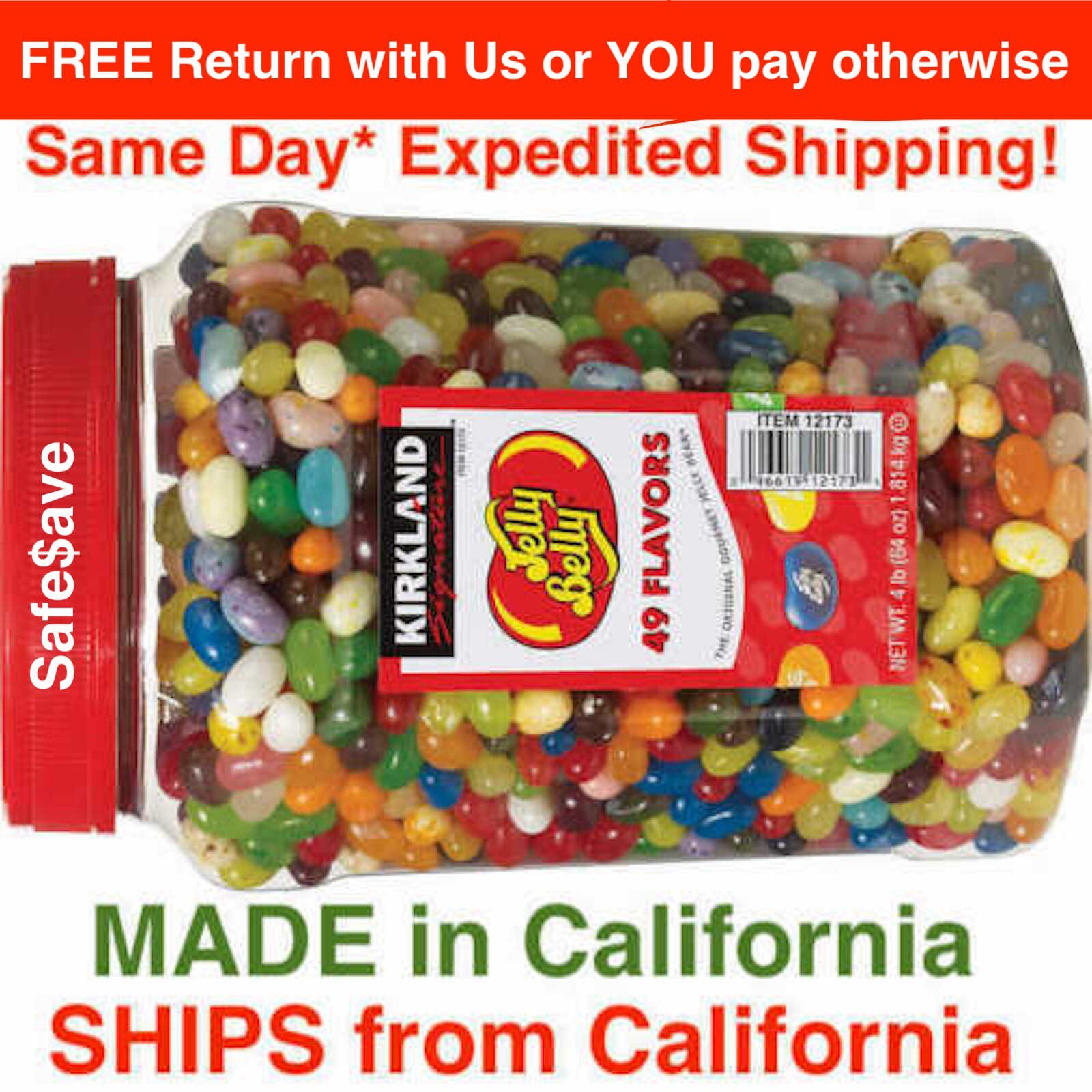 Kirkland Signature Jelly Belly Jelly Beans 49 Gourmet Flavors 4 pounds