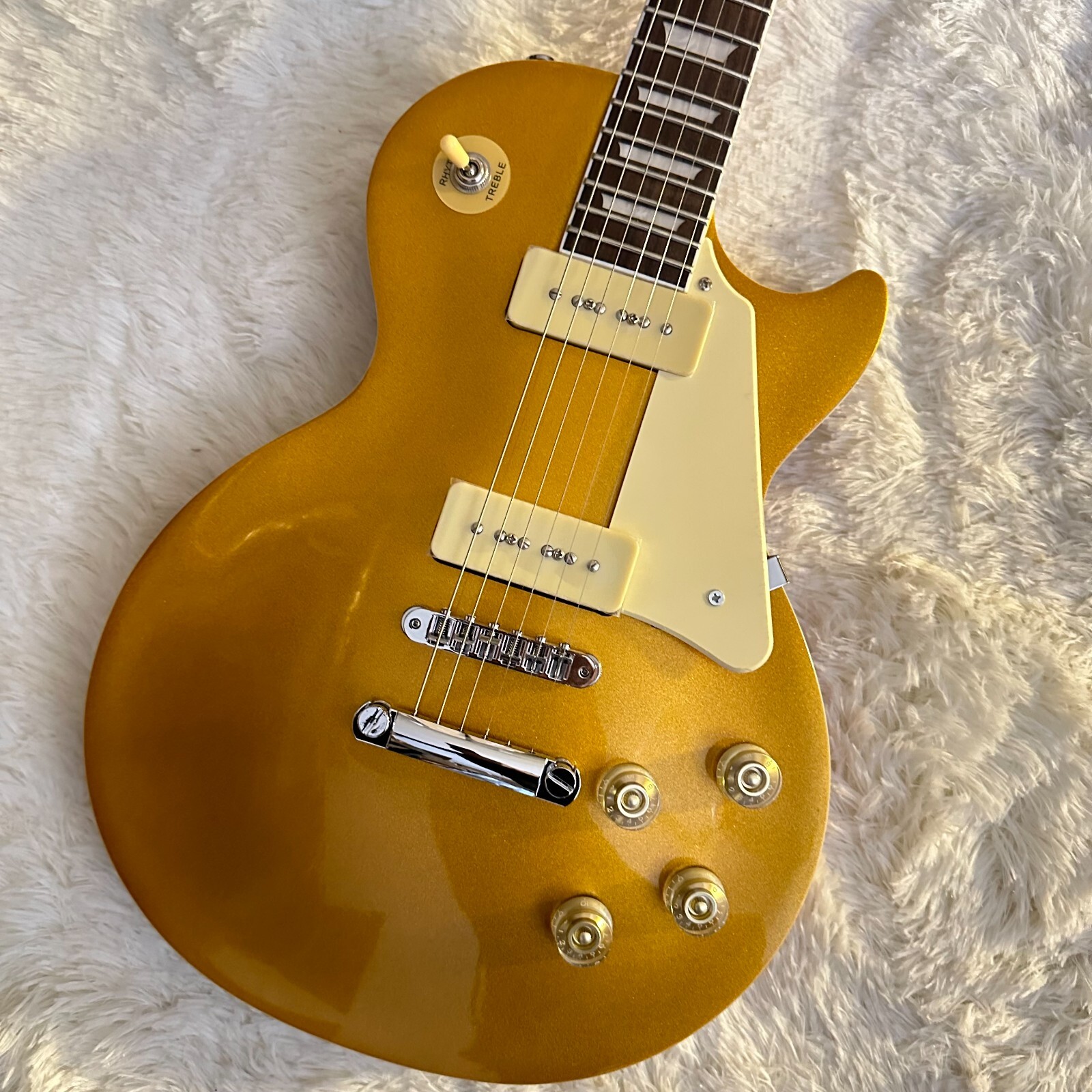 ギター LP CUSTOM model Custom LP90 gold electric guitar with 2H pickups, rosewood