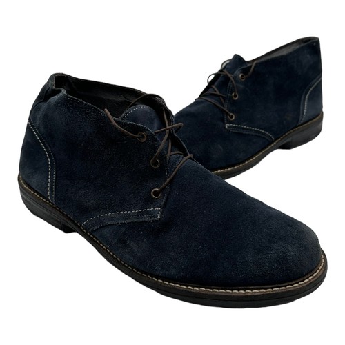 Blue Suede Lace Up Ankle Men's Size Eu 45 Us 12