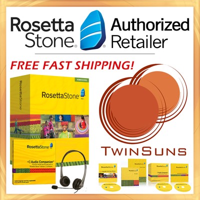 NEW ROSETTA STONE RUSSIAN 1 HOMESCHOOLAUDIO COMPANIONHEADSETFREE SHIPPING