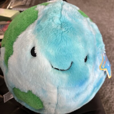 FAO Schwarz GLOW BRIGHTS GLOBE Earth Light-Up Sounds Plush Blue Green Stuffed