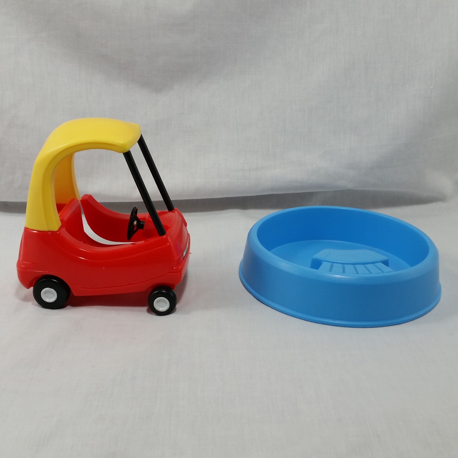 Little Tikes Dollhouse Furniture Toys Cozy Coupe Car Kiddie Pool Blue Miniature