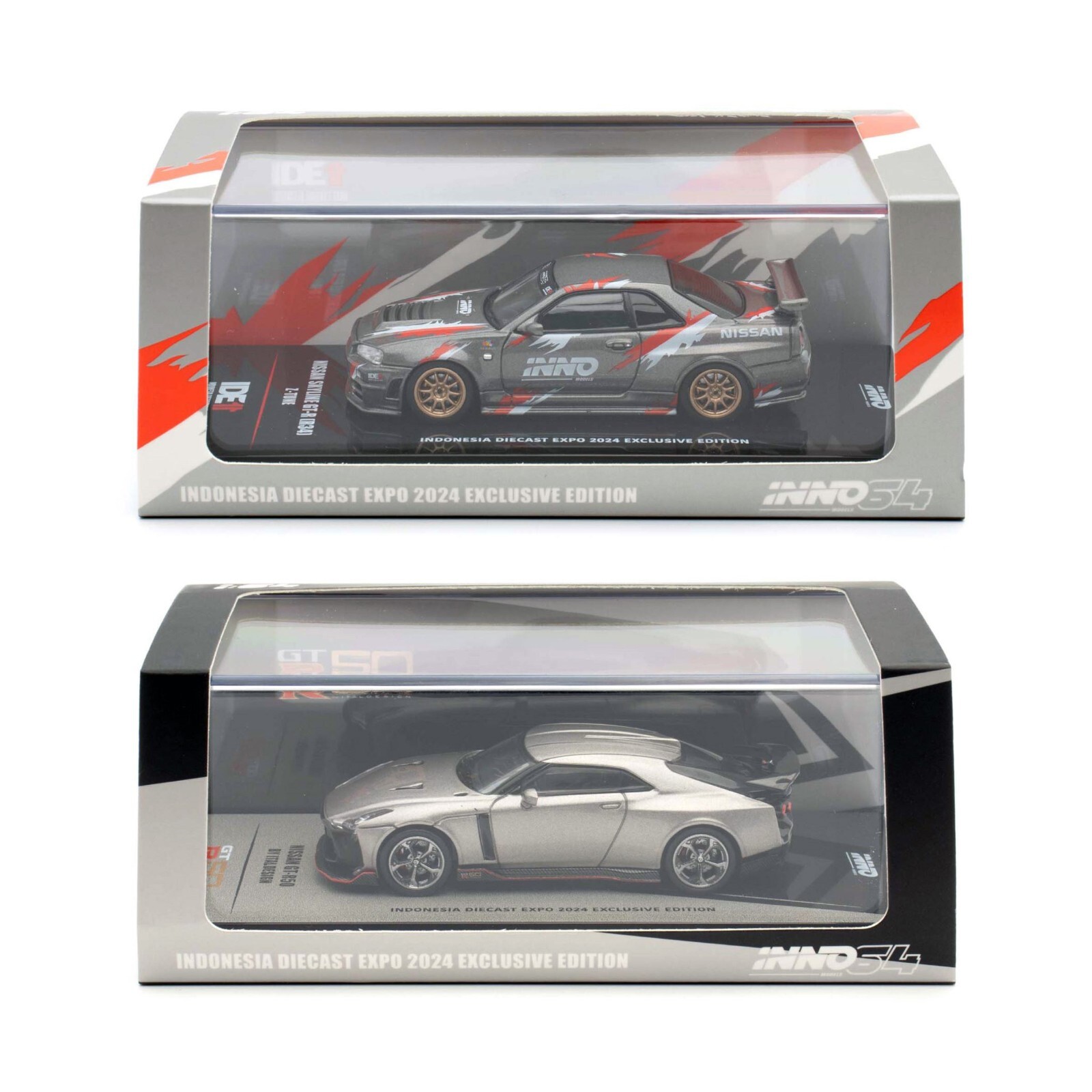 INNO64 イノモデルR34 KUALA LUMPUR EDITION TAS INNO64 NISSAN SKYLINE GT-R R34 Z-TUNE & GT-R50 ITALDESIGN