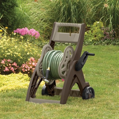 Garden Hose Reel Suncast 175 ft. Hosemobile Cart Durable Resin w/Leader Hose
