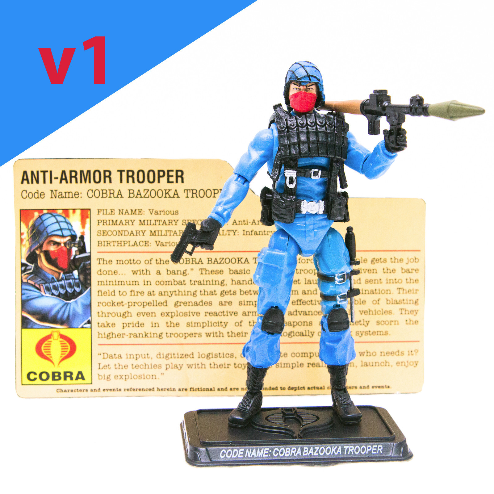 2008 Hasbro G.I. Joe 25th Anniversary COBRA BAZOOKA TROOPER
