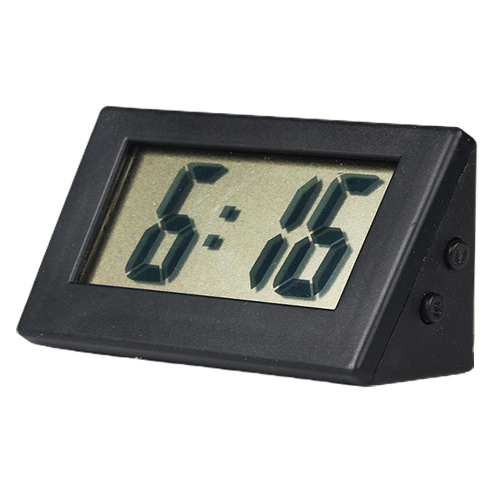 Desktop Small Digital Clock,Durable PS,LED Display Electric Alarm w/Button Batte