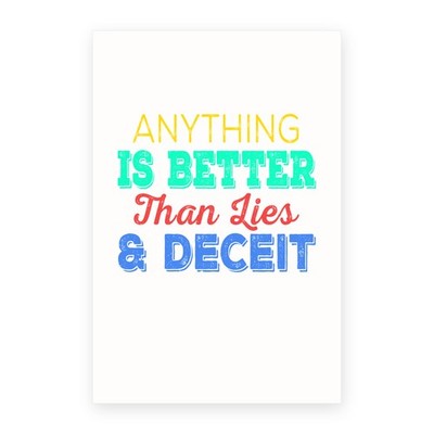 DistinctInk Greeting Card - Anything Better Than Lies