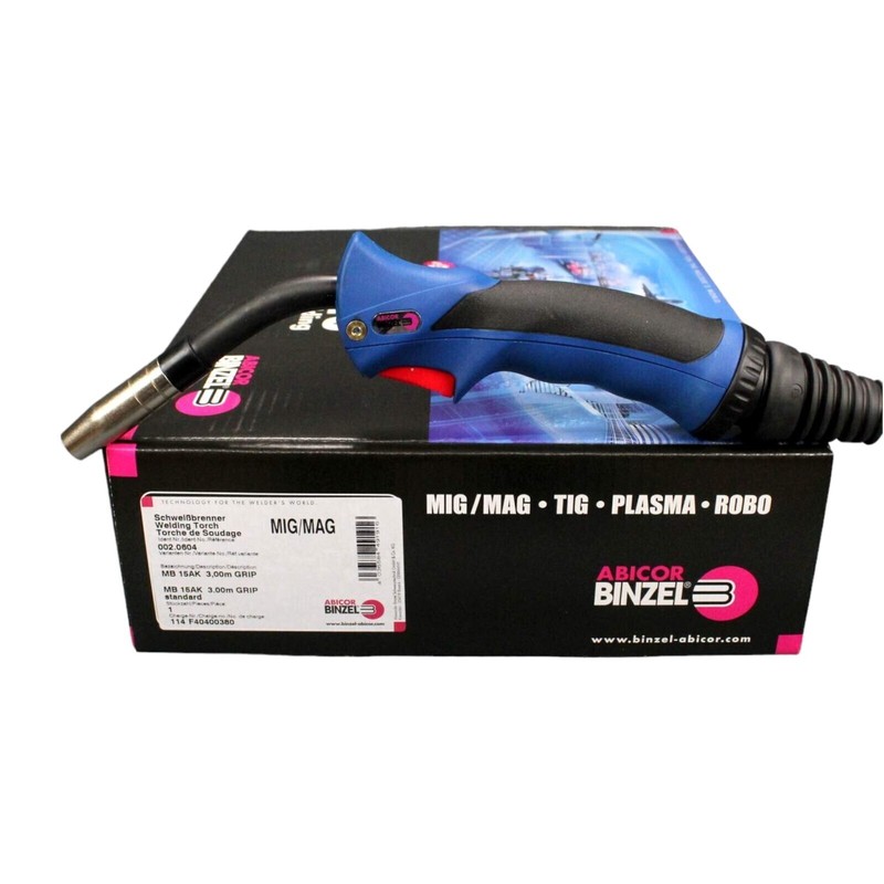 Binzel SchweiÃBrenner Mb15 Grip Ak 3-5m Mig Mag Schutzgas Schlauchpaket Euro