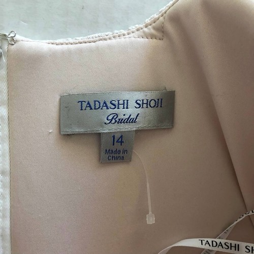 NEW Tadashi Shoji Bridal Women Embroidered Square Neck A-line Maxi Dress Gown 14