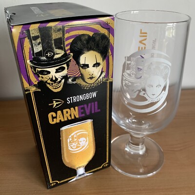 Strongbow Carnevil Dark Fruit Cider One Pint Goblet Brand New Glass 