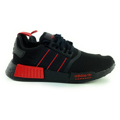 Adidas Men's NMD_R1 Core Black Red Running Shoes GV8422