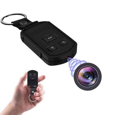 Hidden Camera Car Key - Portable Spy Camera Mini HD 1080P Nanny Cam Hidden Ke...