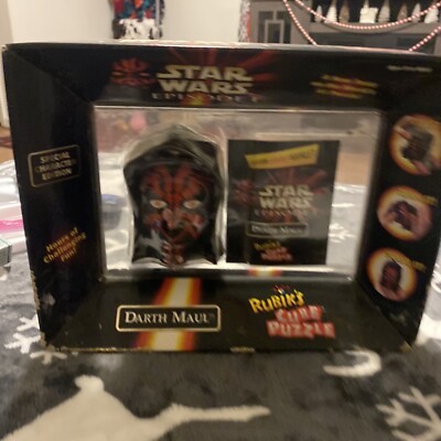 1999 Hasbro Star Wars Episode I  DARTH MAUL Rubik's Cube Puzzle  NIB 22d3
