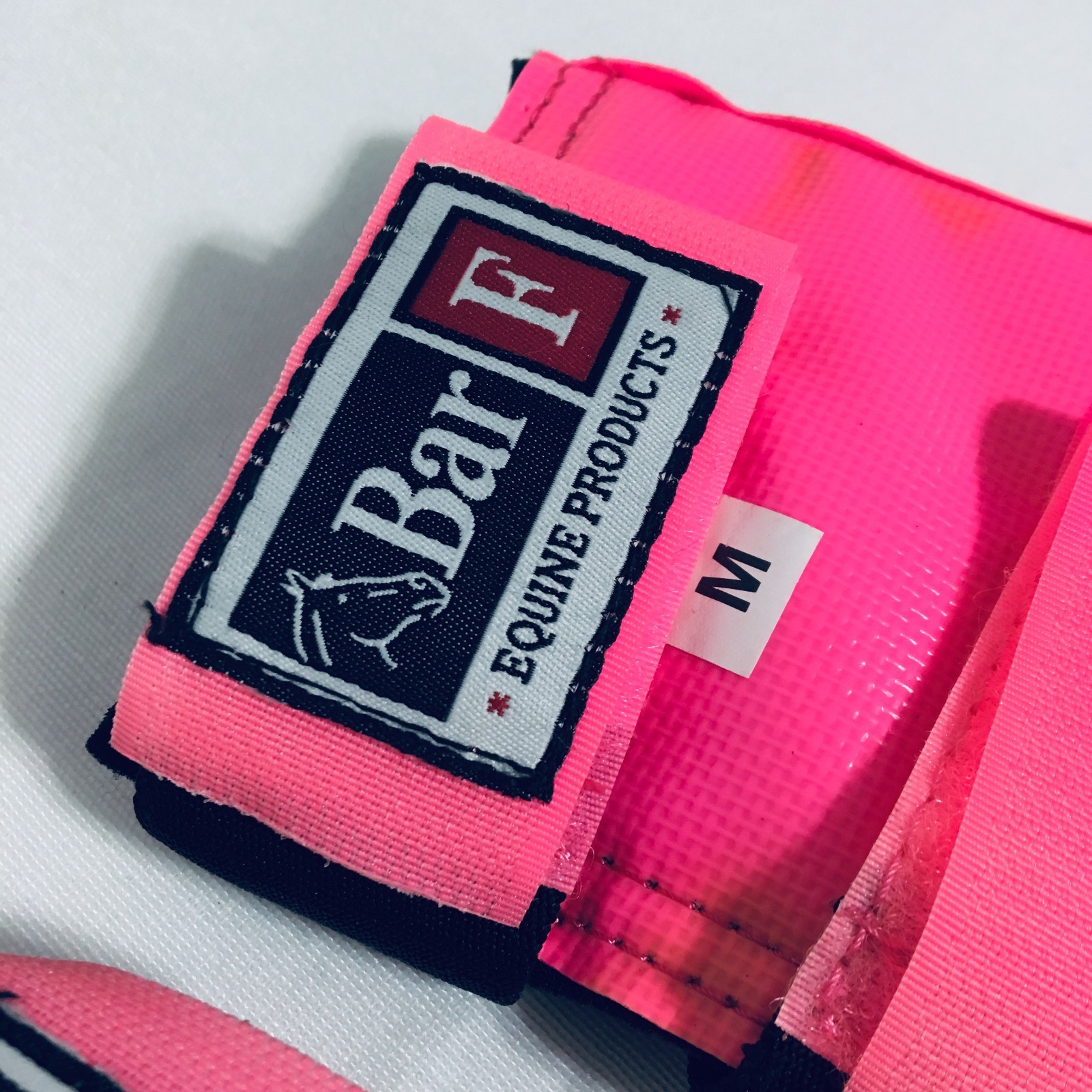 Bar F Lighted Pink Galloping Boots Size Medium Front Leg Wrap Bling 745LB Horse