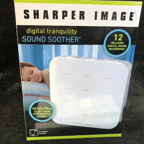 Sharper Image Digital Tranquility Sound Soother 12 Sounds 30 60 90 Sleep Timer