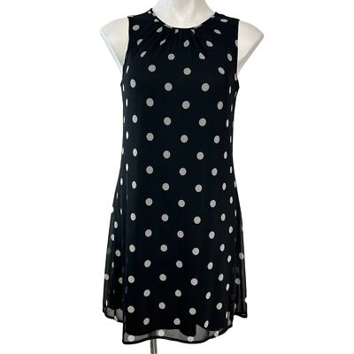 DKNY Summer Wedding Guest Polka Dot Shift Dress, size 2